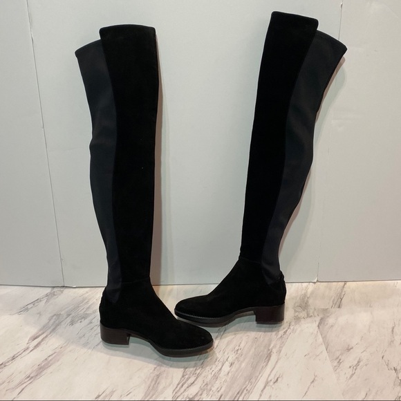 Tory Burch Caitlin Over the Knee Black Boots - Picture 5 of 9